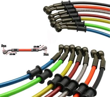 купить мотоцикл в рассрочку: Передний тормозной шланг Triple Guard для мотоцикла, порт 10 мм, 28