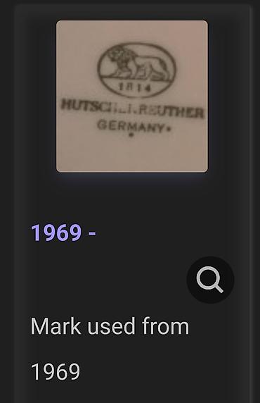 Ostali antikviteti: Tanjir Hutschenreuther 1969god.Bavaria. Tanjir bavaria porcelan,cvibl — 9