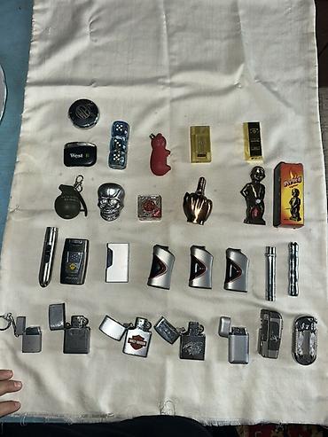 Зажигалки: Коллекция зажигалок — набор из различных моделей и форм каждая по — 2