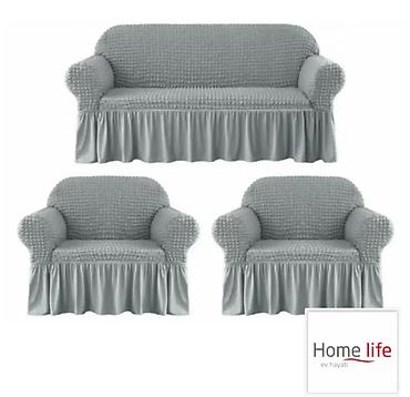Үй жана бакча: Эластичные чехлы для диванов и кресел Home Life - Тип: универсальные — 4