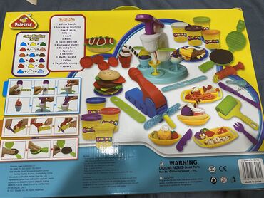 пластилин: Игрушка новая, набор пластилина Play-Doh, мороженое гамбургер