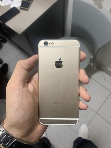 Apple iPhone: IPhone 6, 16 GB, Qızılı, Barmaq izi