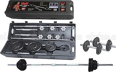 VOLT Barbell + Dumbbell Set – 50 kq Məşq üçün çoxfunksiyalı komplekt