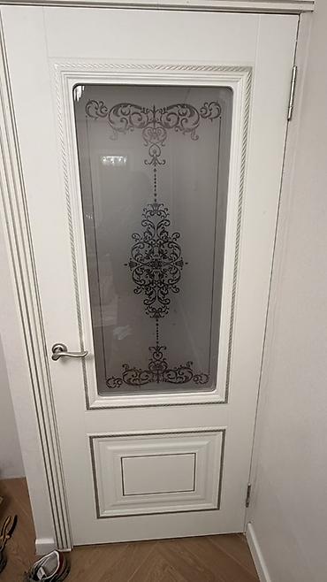 Оңдоп-түзөө жана курулуш: Ички эшик, Колдонулган, Айнек менен, Бир эшиктүү, түсү - Ак — 2