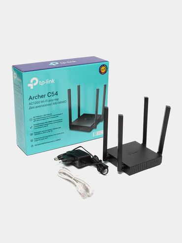 мощный роутер: Двухдиапазонный Wi-Fi роутер TP-Link Archer C54 AC1200 с поддержкой