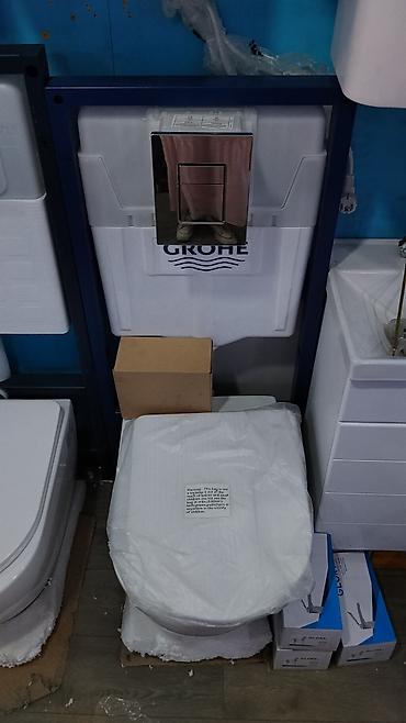 Инсталляция для подвесного унитаза GROHE с панелью смыва - Бренд at lalafo.kg Инсталляция для подвесного унитаза GROHE с панелью смыва - Бренд