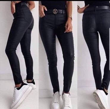 Pantalone: Hit pantalone od eko koze za vitkiji i puniji stas po super ceni - — 4