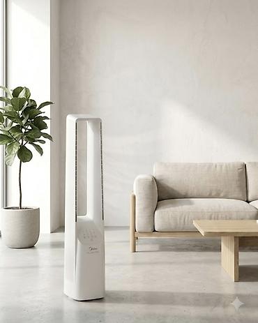 table fan: Башенный безлопастный вентилятор Midea - Современный безлопастный — 1