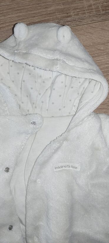 Верхняя одежда: Комбез белый2-6 месяцев теплый бодик мишки (коричневый at lalafo.kg — 13 Верхняя одежда: Комбез белый2-6 месяцев теплый бодик мишки (коричневый — 13