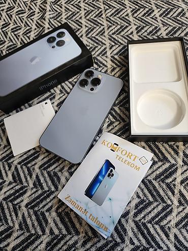 iphone 16 pro 2 ci el: IPhone 13 Pro, 256 GB, Sierra Blue, Face ID, Zəmanət, Barmaq izi — 2