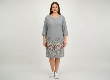 sukienki brokatowe plus size: NOR-BI, Сукня жіноча, розмір 2XL