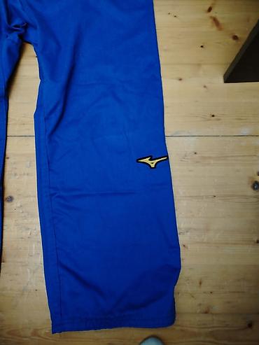 sevgililer ucun dest koftalar: Mavi rəngli cüdo kimono dəsti - Brend: Mizuno (loqolu) - Dəst: yuxarı — 8