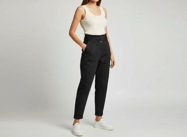 Women's Pants: Bershka, Material trousers for women, size S