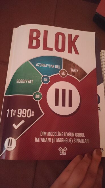 Testlər: Blok imtahanına hazırlaşanlar üçün nəzərdə tutulmuş kitablar toplusu