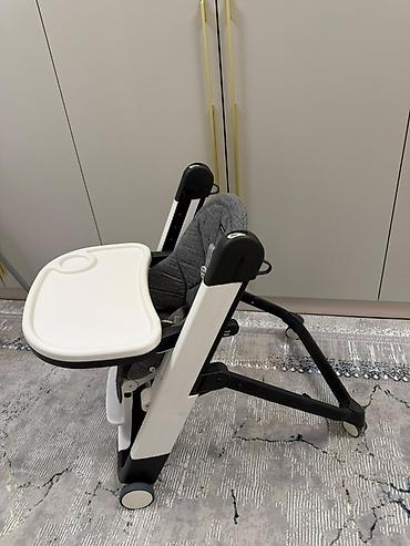 argus air: Стульчик для кормления, Б/у, Peg perego, Пластик, Трансформер, цвет - Серый, Самовывоз — 4