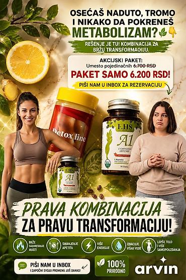 Lepota i nega: **Detox line čaj + A1 L-Carnitine kapsule** Prirodni biljni program — 10