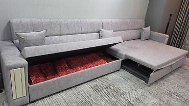 sofa bed: Прямой диван-трансформер с большим спальным местом и двумя бельевыми — 4