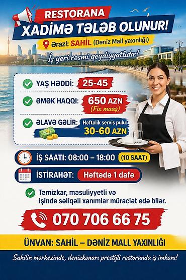 ev temizliği günlük: Qabyuyan tələb olunur, Gündəlik ödəniş, İstənilən yaş — 2