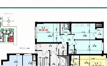 Продажа квартир: 2 комнаты, 69 м², Элитка, 5 этаж, ПСО (под самоотделку) — 2