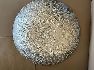 boru: Dekorativ metal qab – şaxsey-vaxsey (paisley) naxışlı - Material — 6
