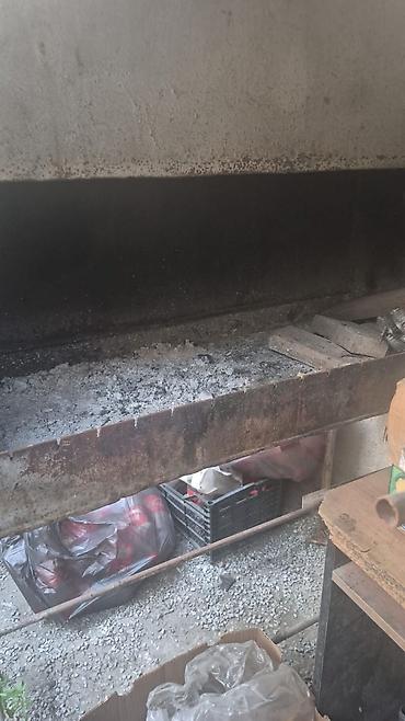 barbekü: Metall soba-manqal – tüstü borulu, örtüklü - Material: qalın metal — 2