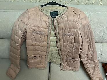 qadin ucun kurtkalar: Benetton “Soft Light Down” qadın yüngül kurtka - Rəng: pudra/çəhrayı — 1