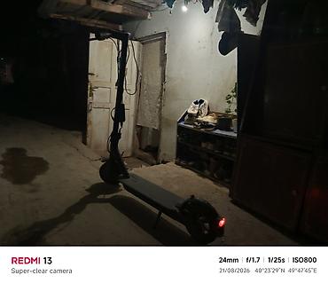 Электротранспорт: Elektrik skuter – Xiaomi Mi Electric Scooter seriyası Tekerinde — 3