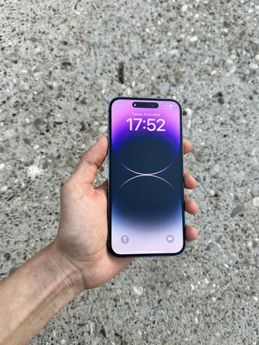 iphone 14 рассрочка: IPhone 14 Pro Max, Колдонулган, 128 ГБ, Deep Purple, Коргоочу айнек, 87 %