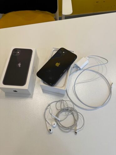 apple nauşnik: IPhone 11, 64 GB, Qara, Face ID