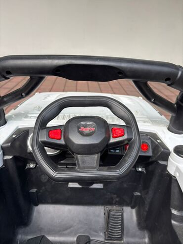 Uşaq üçün elektrik maşınları: Uşaq üçün elektrikli miniatür avtomobil – “A‑G63” nömrə nişanlı, ağ — 4