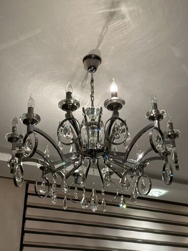 Lent lampalar: Çılçıraq, 8 lampa, Xrustal