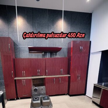 стоматологическая мебель: *Sada* Metbex mebeli satilir 450azn.Olcu 322.Uzerinde qaz ve ikili