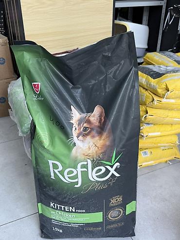 корм для котят: Корм для котят Reflex Plus Kitten with Chicken, 15 кг ‼️1кг 400сом‼️ — 1