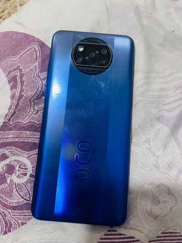 телефоны 900: Poco X3 Pro, Колдонулган, 256 ГБ, түсү - Көк, 2 SIM