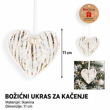 KMT Božićni viseći ukras od tkanine u obliku paketića 7991655