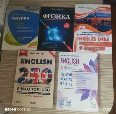 Testlər: Fizika və İngilis dili fənləri üzrə buraxılış imtahanlarına hazırlıq