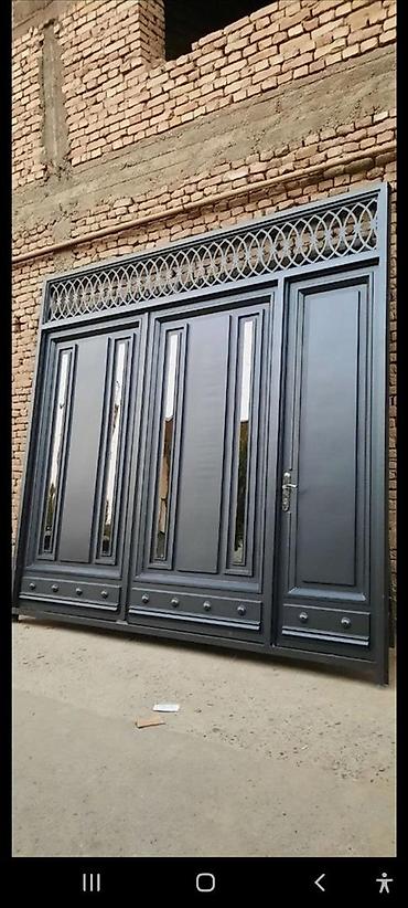 Металлические двери на заказ: Металлическая дверь на заказ, Для частного дома, Двухстворчатая, Железная, Кыргызстан, Бесплатный замер — 9