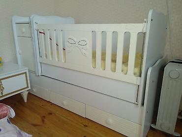 döşek: Uşaq beşiyi – funksional kombi model - Rəng: ağ - Material — 1