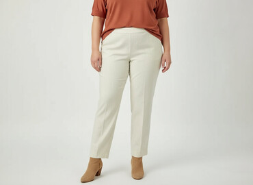 Women's Pants: Spodnie materiałowe damskie, rozmiar 2XL