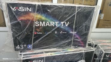 телевизор цена ош: Срочная акция телевизор YASIN 43 cmart android 14 Модель 43E9000 Цена