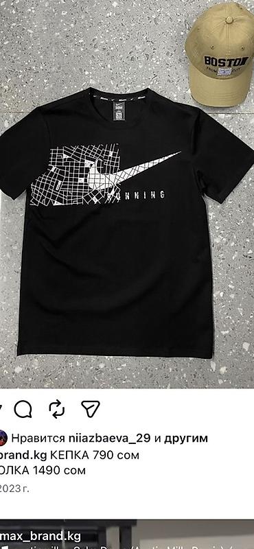 Футболки: Мужская футболка, 3XL, 4XL, Moncler, Новый, цвет - Черный — 4