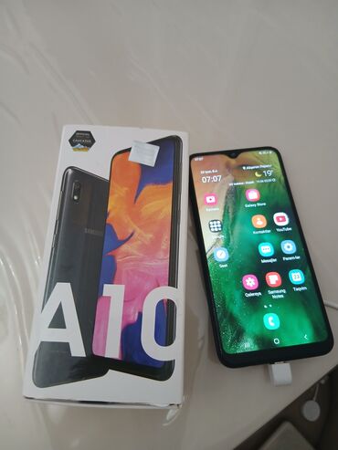 ayfon 8 qiymeti islenmis: Samsung Galaxy A10, 2 GB, rəng - Qara, Sensor, İki sim kartlı, Sənədlərlə