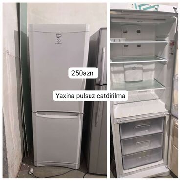 Soyuducular: İşlənmiş 2 qapılı Indesit Soyuducu Satılır, rəng - Ağ