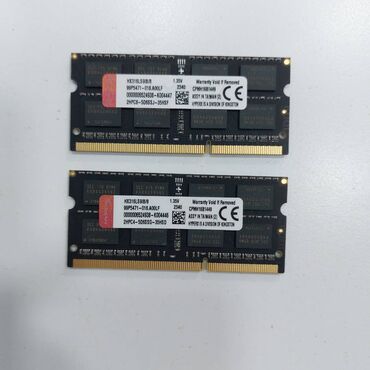 Operativ yaddaş (RAM): Operativ yaddaş (RAM) HyperX, 8 GB, 1600 Mhz, DDR3, Noutbuk üçün, Yeni — 6