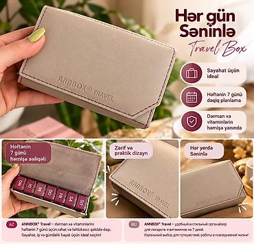 biostat plus tablet: ANMBOX Travel – həftəlik dərman və vitamin təşkilatçısı - Səyahət və — 2