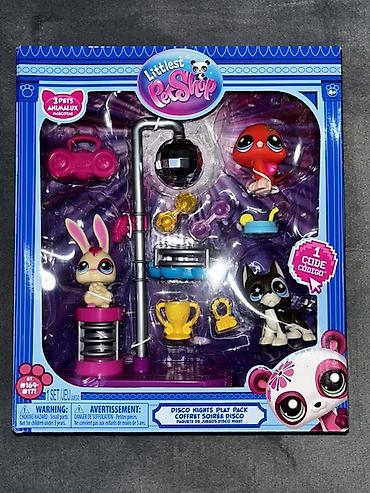 littlest pet shop oyuncaqları: Littlest Pet Shop – “Disco Nights Play Pack” (3 Pets) Лпс Lps Dəst — 1