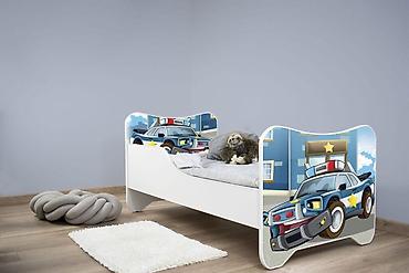 set sminke: Dečiji krevet 160x80 cm Happy Kitty Police je funkcionalan i — 1