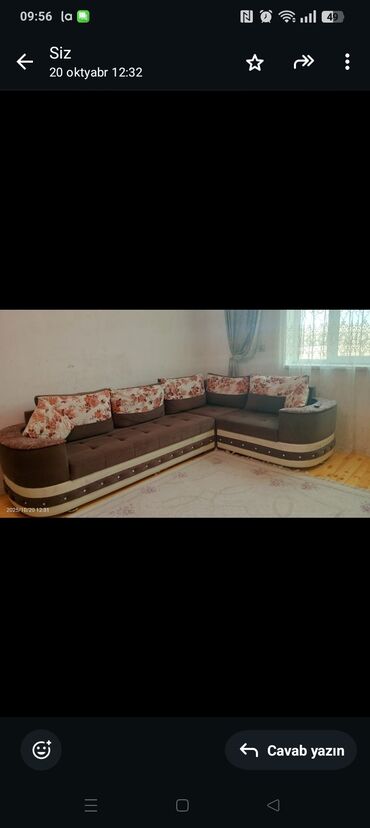 Çarpayılar: Künc divan, Açılmayan, Bazasız, Parça, Çatdırılma yoxdur