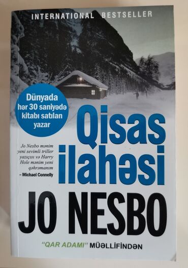 edebiyyat kitabi: Jo Nesbo. Qısas ilahəsi. Qızılgərdan. Hər biri 7 azn. Whatsapp la