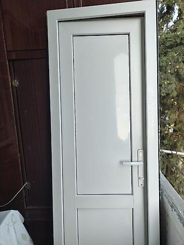 PVC qapı – ağ rəng Hundurluyu 190 eni 60 - Material: PVC profil -